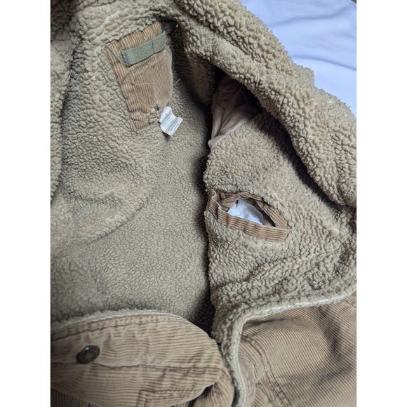 VTG Aeropostale Jacket Mens S Sherpa Lined Corduroy Western Grunge Y2K Rancher - Picture 7 of 7